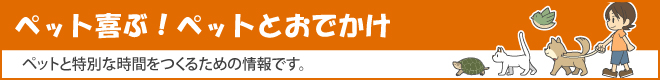 ペット喜ぶ!ペットとおでかけ